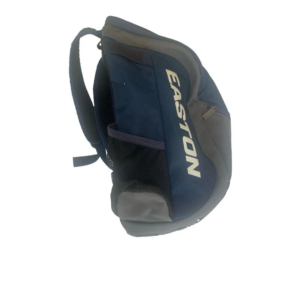 Easton Game Ready Navy Blue Grey Baseball Bat Bag Softball Sports Backpack